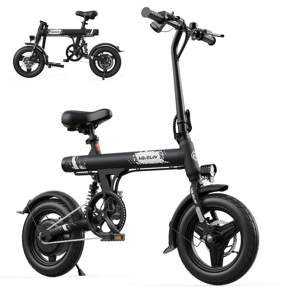 VARUN C14-1 Urban Commuting Folding Electri Bicycle For Unisex 350W Motor 36V7.8AH Battery Convenient E-Bike With Dual Mode Drive