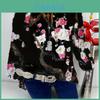 Off Shoulder Women Floral Tops Ladies Summer Loose T Shirt Blouse Size Plus