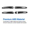 4PCS Car Door Handle Cover Trim Replacement Parts Accessories For Mercedes Benz A B C E GLA GLB GLC Class W247  Carbon Fiber