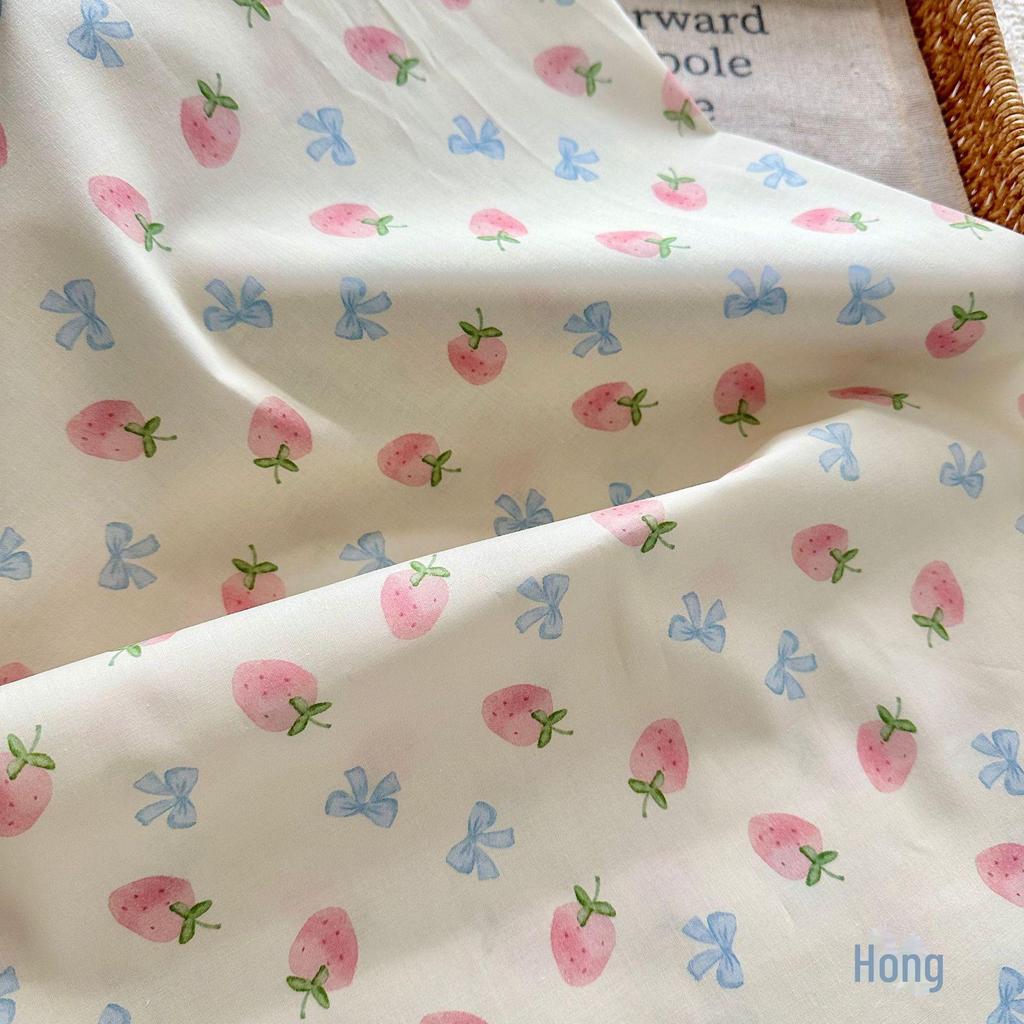 Digital Printed 100% Cotton Korean Cartoon Floral Fabric for Women's, Children's, and Adult Clothing