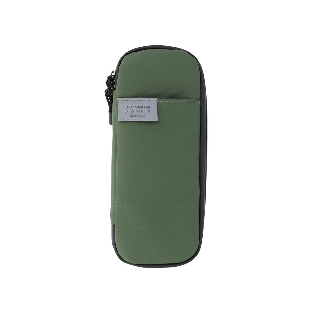 Delfonics Water-Repellent Inner Carrying Box Pen Case, Small (Dark Green)