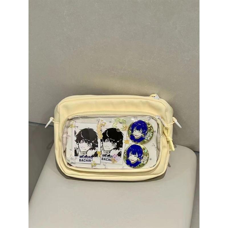 

Cute Girl Versatile Portable Crossbody Pain Bag Japanese Academy Second Dimensional JK Transparent Shoulder Crossbody Bag Ba Chi Girl