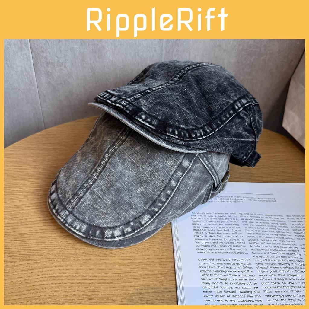 Solid Retro Color Toned Cotton Twill Cap Sunshade Casual Artistic Travel Hats