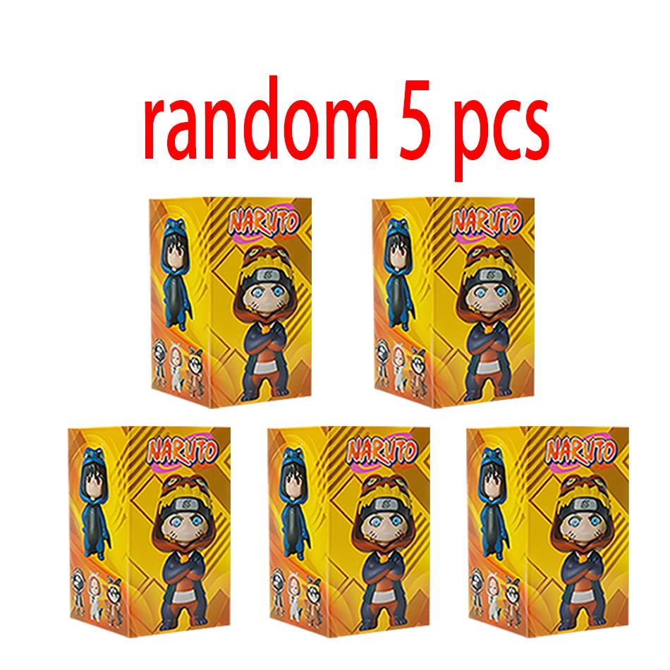 Anime 9pcs/set Naruto Figures Model Naruto Sasuke Kakashi 8cm Doll Costume Design PVCToys Dolls Kid Gift