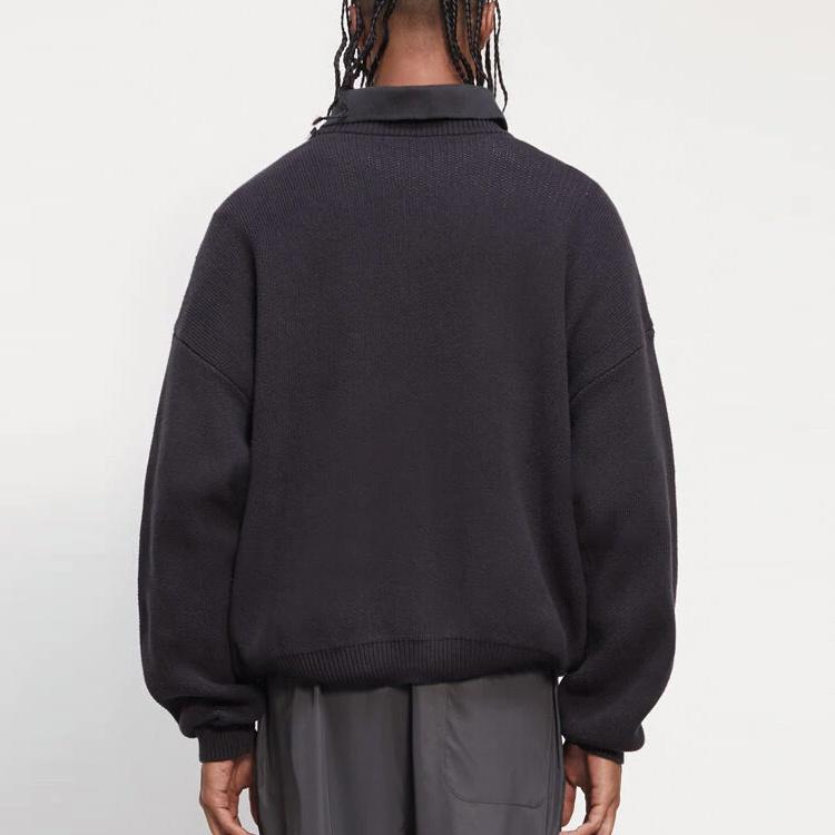 Fear of God Essentials FW20 Knit Sweater 'Black' Men's 0192508520004001