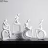 Minimalism Abstract Figures Statue Dancer Ornaments Desk Decoration Character Sculpture Modern Crafts Room Aesthetics Decor