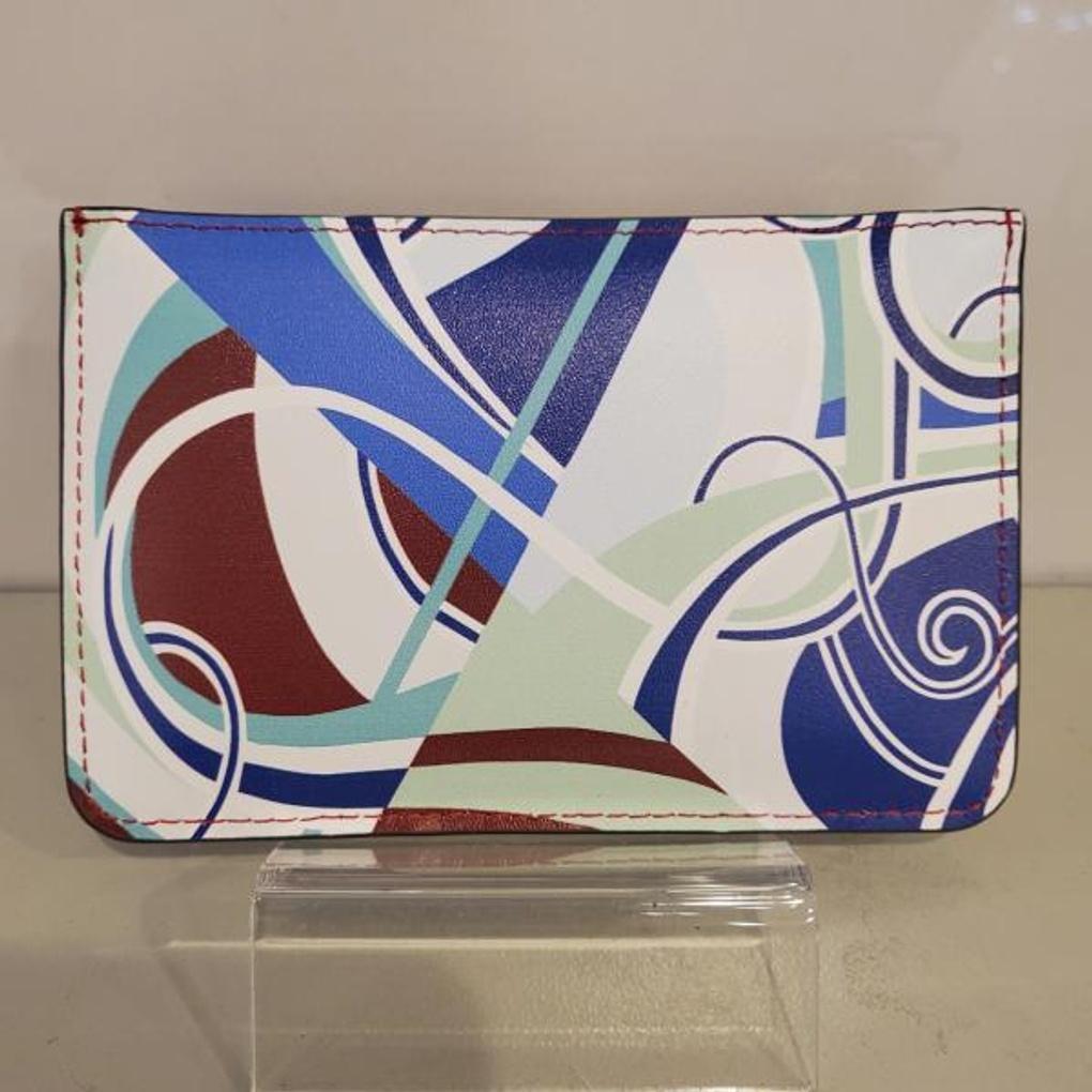 Moncross RE39161 Cowhide Printed Card Wallet Coin Purse NC Gyeongsan Branch