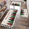 Christmas-Themed Diatomite Bathroom Rug—Non-Slip, Stain-Resistant Kitchen and Home Floor Mat