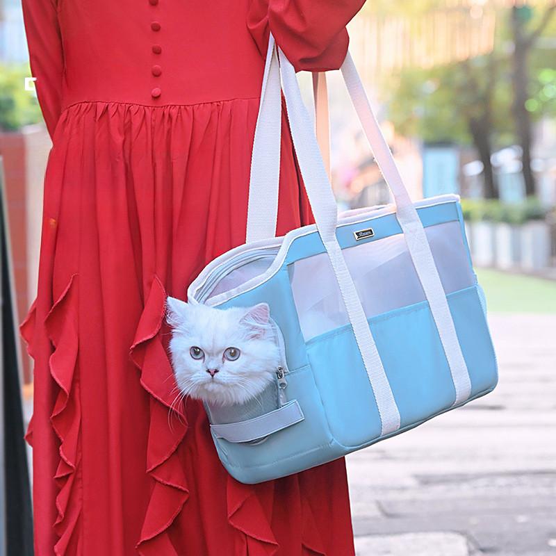 

Cats and Dogs Go Out Portable Breathable Portable Bag Pet Carriers onesize рожевий