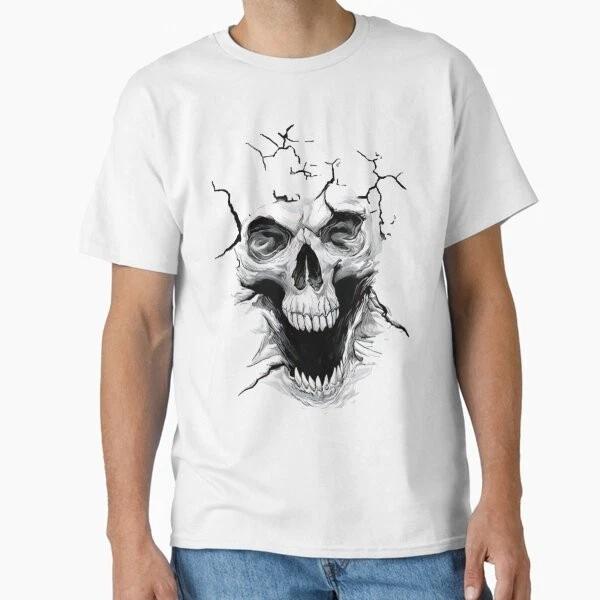 Skull Scream Classic Tshirt Made In Usaaus Tshirt S2xl S