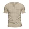 Summer New Men's Loose Breathable Casual V-Neck Quick-Drying Versatile Short Sleeve T-Shirt