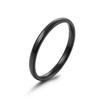 2024 Gold Plated Titanium Steel Couple Rings: 2/4/6/8mm Round Arc Design
