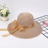 Women's Fashionable Sun Protection Wide Brim Straw Hat for Summer Beach and Scenic Outings
