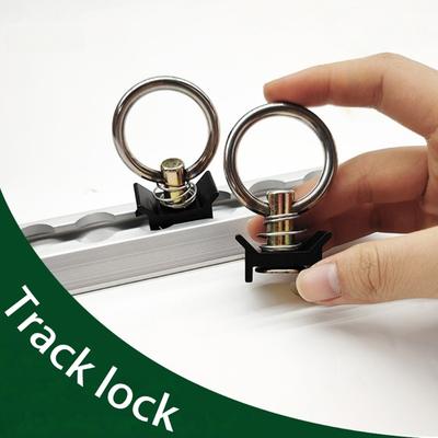 Strong L Track Locking Stud Aluminum Fitting L Track Anchors for Securing Motorcycle ATV UTV In Truck Bed Trailer