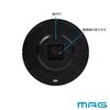 MAG Wall Clock Analog Schule Silent Continuous Second Hand White W-771WH-Z