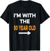 I'm With The 50 Year Old Easy Matching Halloween Costume T-Shirt
