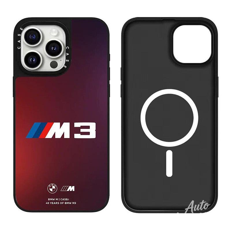 BBKG7 For BMW M Power MagSafe Optional Phone Case Shockproof Magnetic Protect Cover For IPhone 17 16 15 Plus 14 13 12 Pro Max Sticker