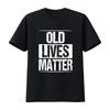 Old Lives Matter 40th 50th 60th Birthday S For T Shirt Vintage Washed Streetwear Casual Homme Comfortable Unisex Stretched