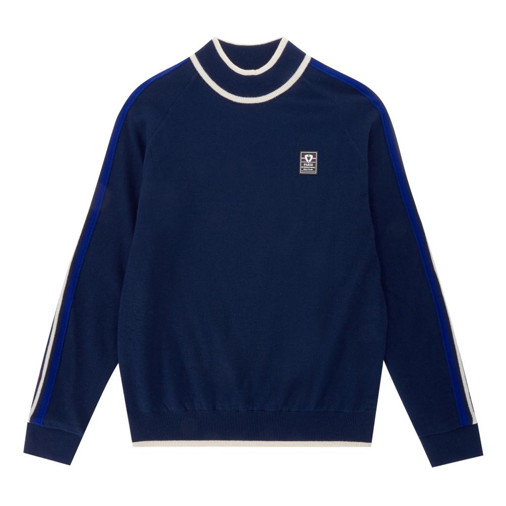 Pigc Women S Wool High-Neck Knit Navy (Lfc240149) Navy.Lfc240149/105