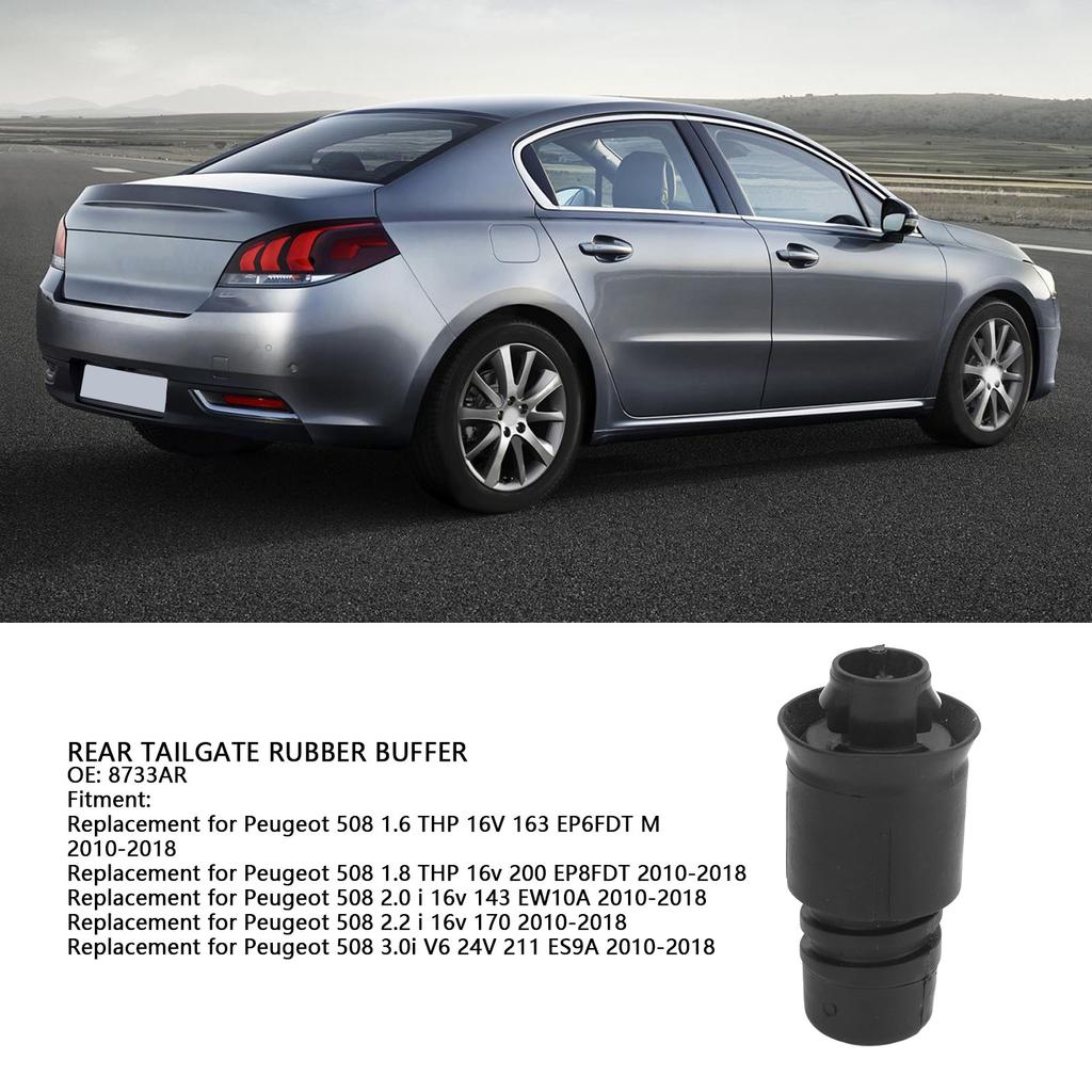 Tailgate Limiting Block Long Lasting Anti Aging 8733AR Tough Shock Absorption Rear Tailgate Rubber Buffer for 508 4 Door Sedan