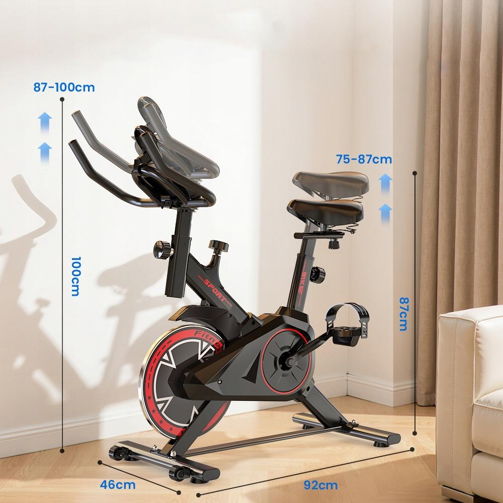 QK101-DZ Spin Bike Silent 6kg Flywheel Adult Home LCD Exercise Bike