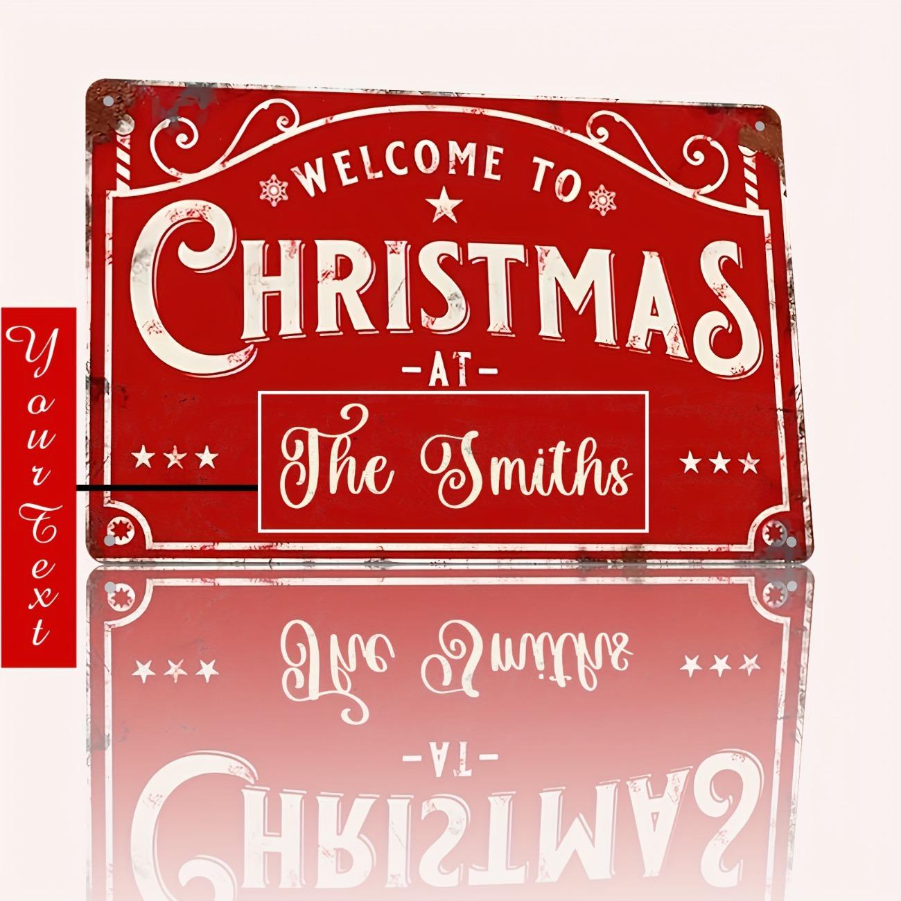 

1pc Christmas Snowflake Metal Sign Personalized Holiday Decor Heavy Duty белый
