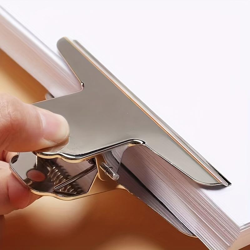 

1pc Extra-Strong 4-Inch Steel Clip Folder - Thickened Mountain Design for Office Documents, Organizer for Bills and Receipts