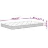 VidaXL Matelas en mousse pour enfants moyennement doux 80x160 cm 373029