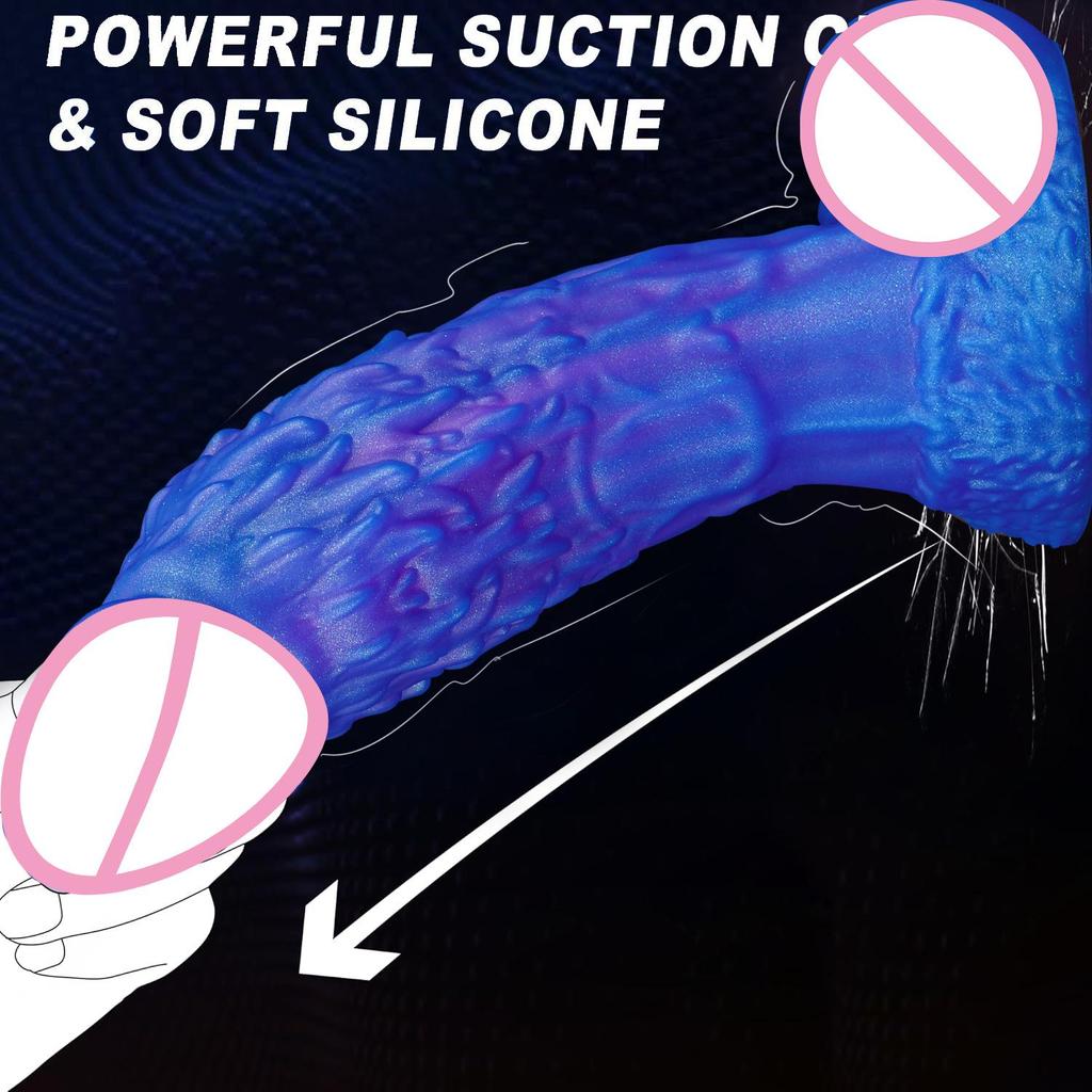 Realistic Wolf Penis Silicone Dog Dick Anal Plug Masturbator