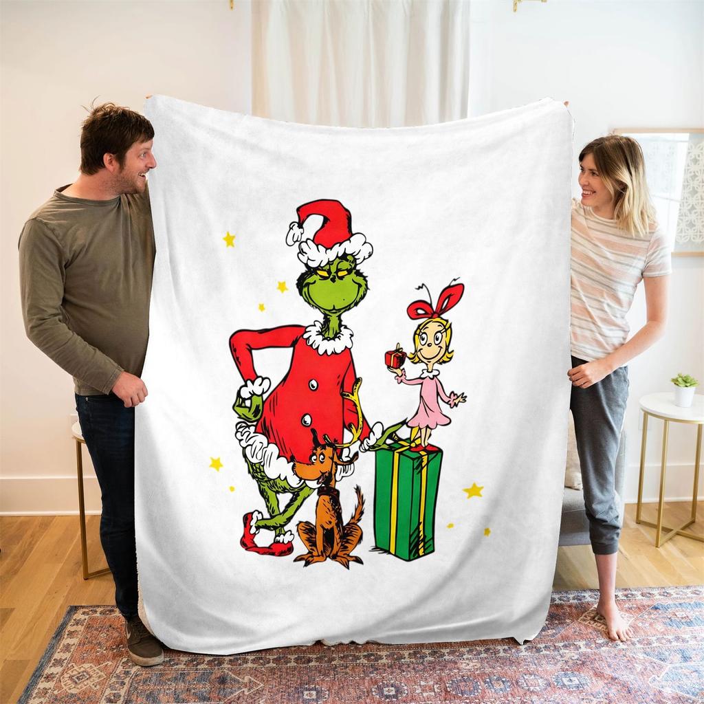 Flannel Blanket Christmas Blanket Personalized Blanket Digital Print Blanket
