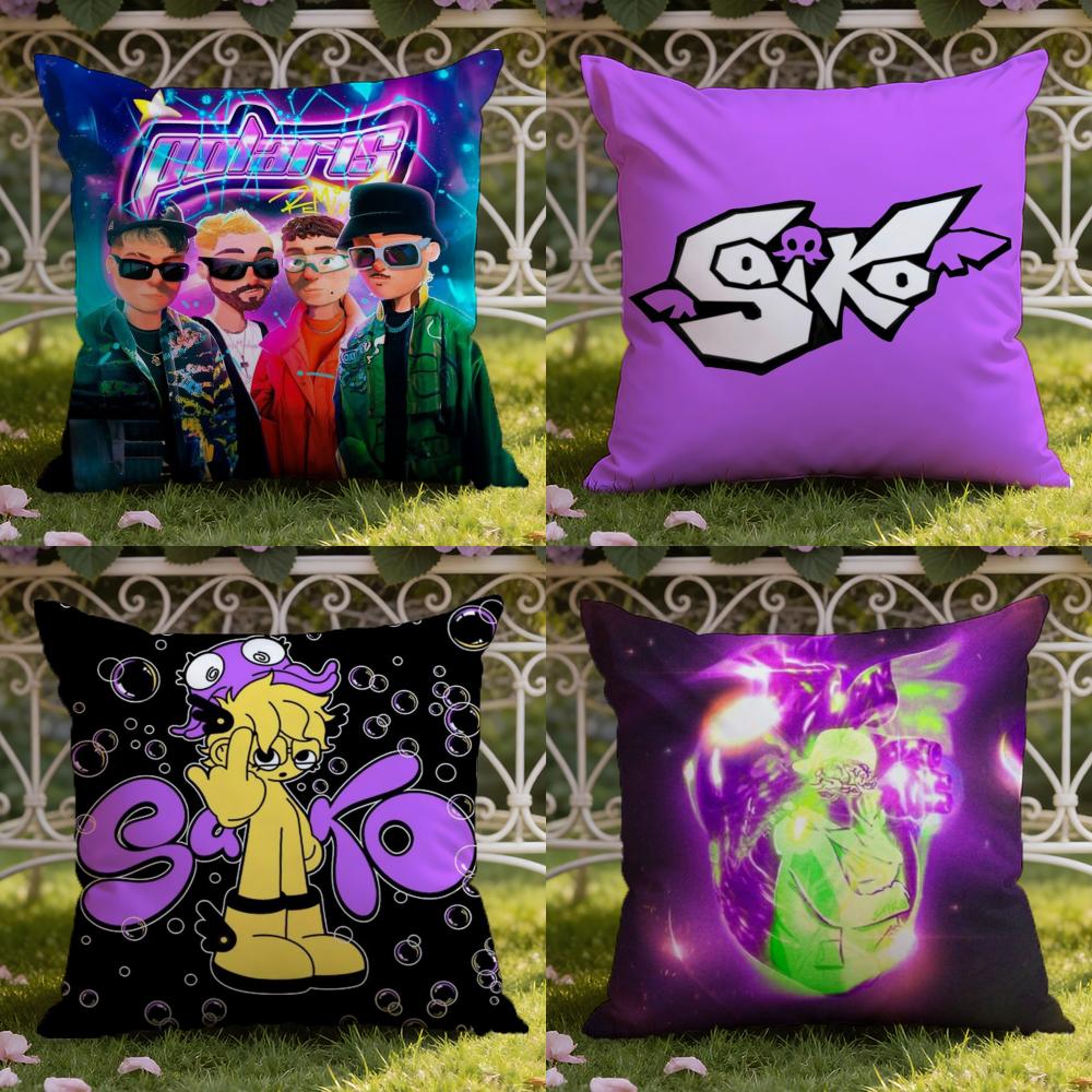 S-Saiko S-Sakura Spanish Cushion Cover Home & Car Dual-Scene Pillow Cover: Reversible for Premium Comfort