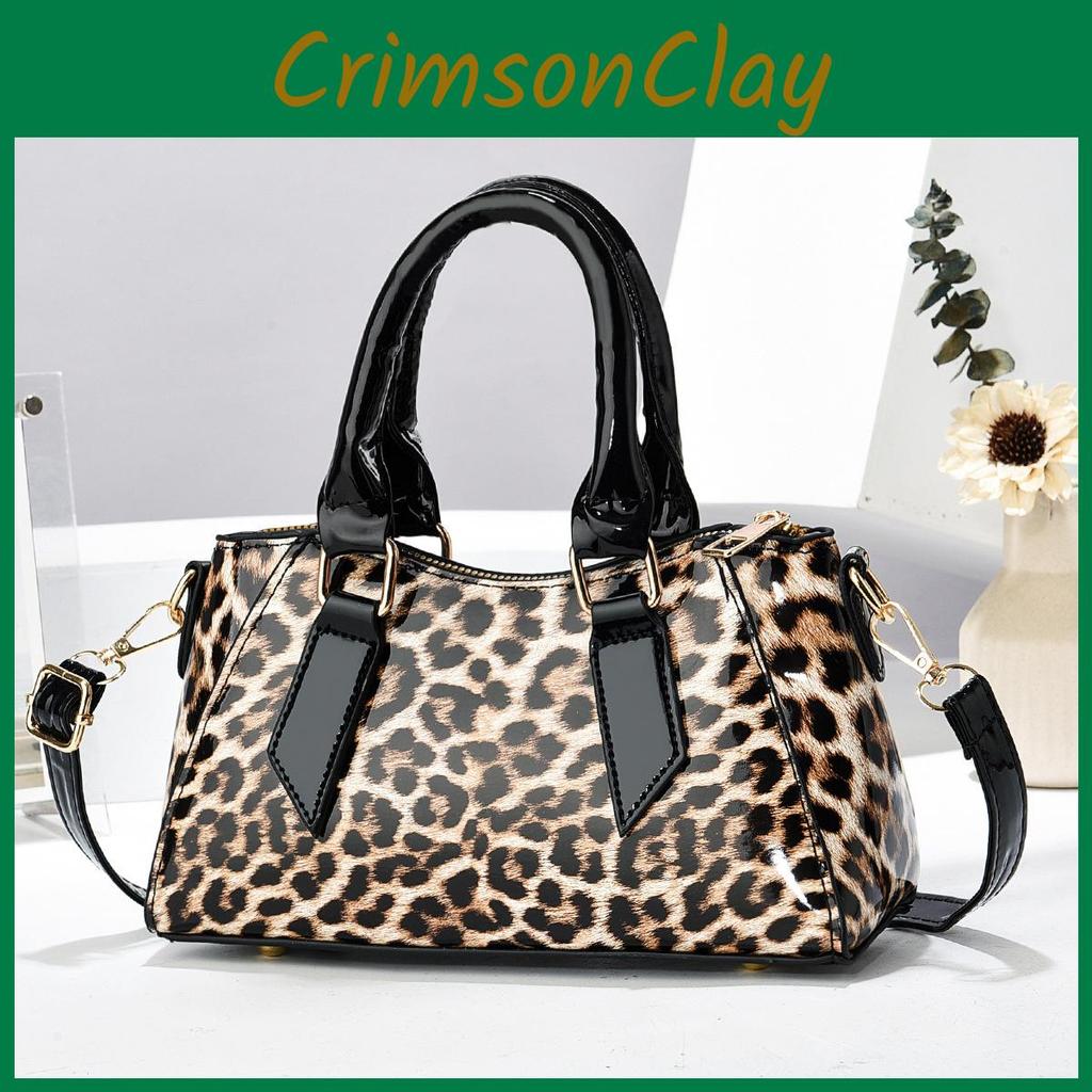 Large Capacity Trendy Shoulder Bag In Leopard Print For Daily Urban Use Women By