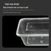 Disposable 1250ml Rectangular Takeout Meal Box with Lid