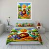 Animal Friends Jungle Design Set Multiple Sizes Kid'S And Adults' Bedroom Exquisite 3Pc Bedding Set, Gift