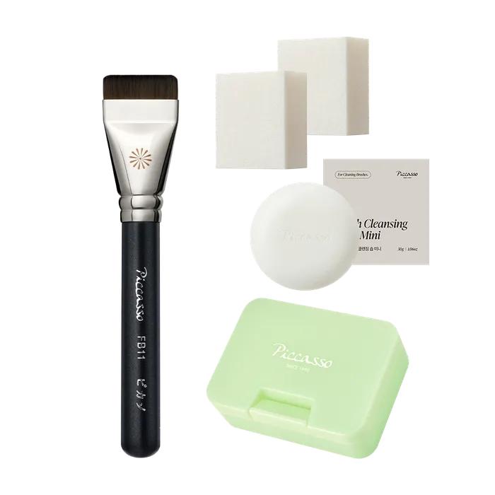 FB11 Close-fitting Base Makeup Set (FB11+Latex Sponge 2P+Sponge Case)
