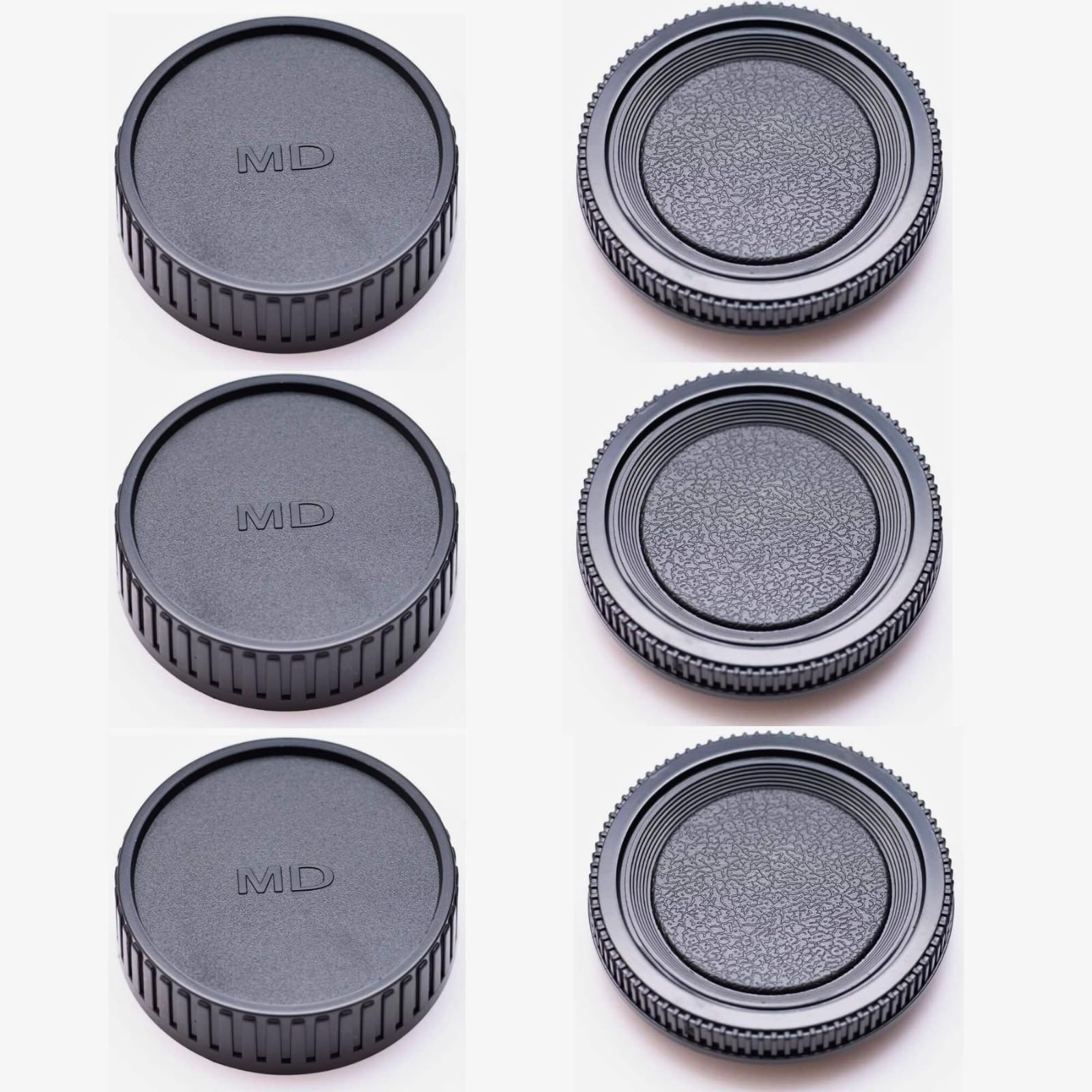 

ATAK Minolta MD SR MC Mount Compatible Lens Rear Caps Lens Rear Caps 3 Body Total of 6 Caps with Minolta MD (3 & Caps) - (Compatible Mount)