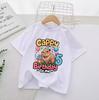 Capybara Numbers Round Neck Clothes Children Birthday T-Shirts Cartoon Tops Summer Girl T Shirt Animal White Shirts Kid Clothing
