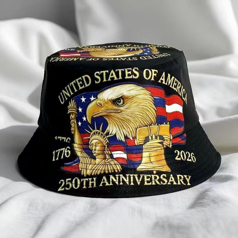 Ausgebleichte Print Flache Kappe Mit Breiter Krempe Sonnenschutz Für Outdoor-Fans