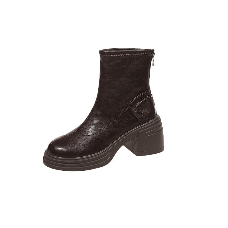 Fashion High Heels Women Short Boots Designer Classical Shoes for Woman 2025 Winter New Chelsea Ankle Boots Elegant Zapatillas De Mujer
