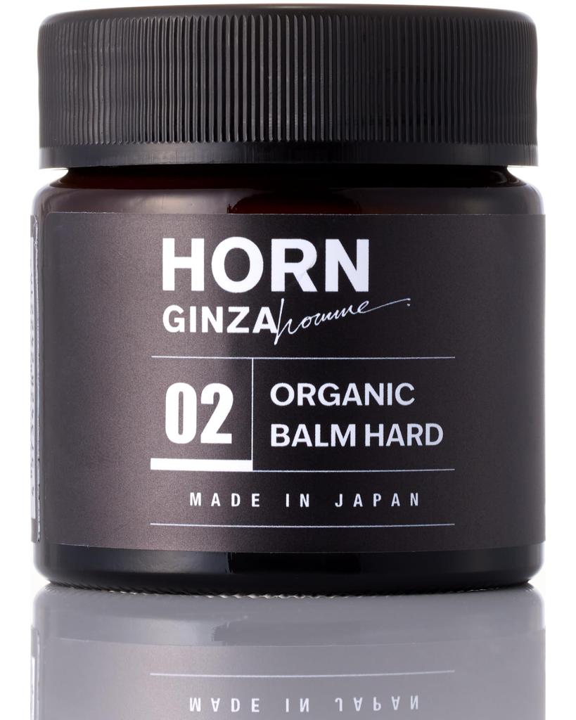HORN GINZA Organic Balm HARD Grapefruit Essential Oil Scent 70g Salon Product Unisex Hard Balm Matte Finish Multi Balm Non-sticky