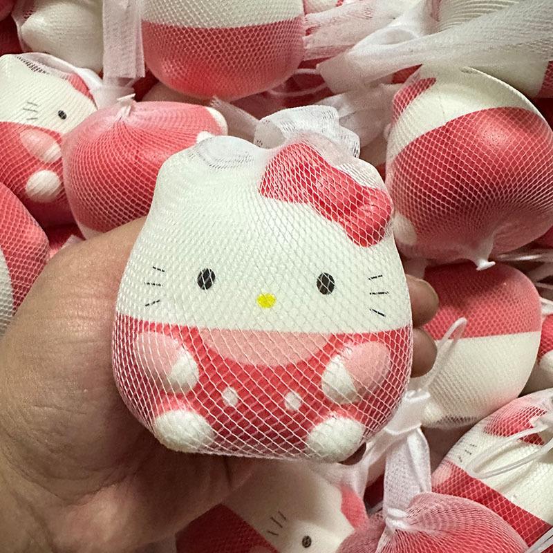 Hello Kitty Giocattolo Squishy Carino KT Sfera da Spremere Giocattolo Fidget Morbida Sfera da Spremere Rilassante Regalo Gadget per Feste Giocattolo Regalo