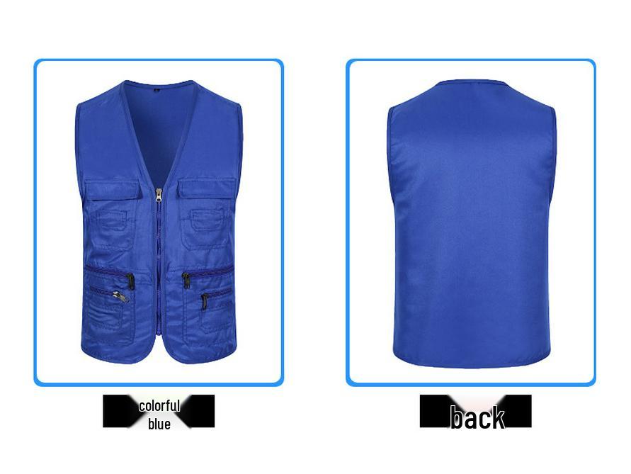 Custom Logo Outdoor Volunteer and Reporter Workwear Vest