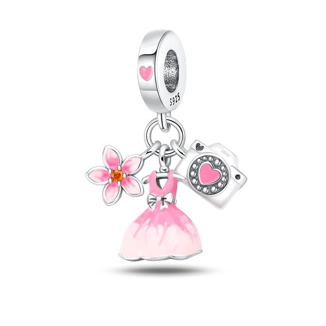 100% 925 Sterling Silver Various Perfume Charms Fit forNew Original Bracelet Diy Jewelry Making Best Gift For Women