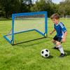 Collapsible Football Goal Set Includes 2 Foldable Markers 3 Size globes And Training Cones For Children Outdoor Sports