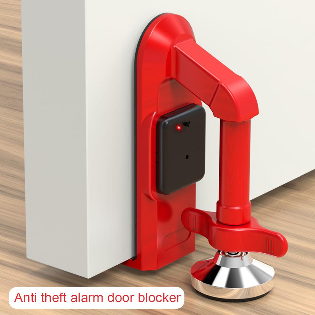 Portable Alarm Door Stopper With Sirens For Inward Opening Door Protection Device Door Blocking Device For Home Accessories