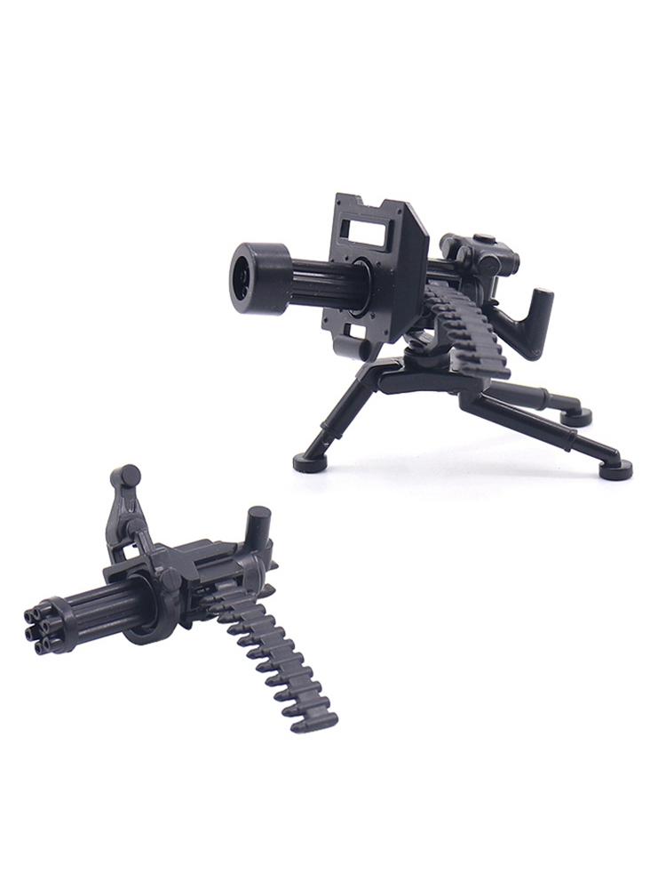 Military Weapon Gatling Gun Germany War 2 Solider Toys For Kids Building Blocks K7059 Pieces DIY Mini Models Militaries Gifts