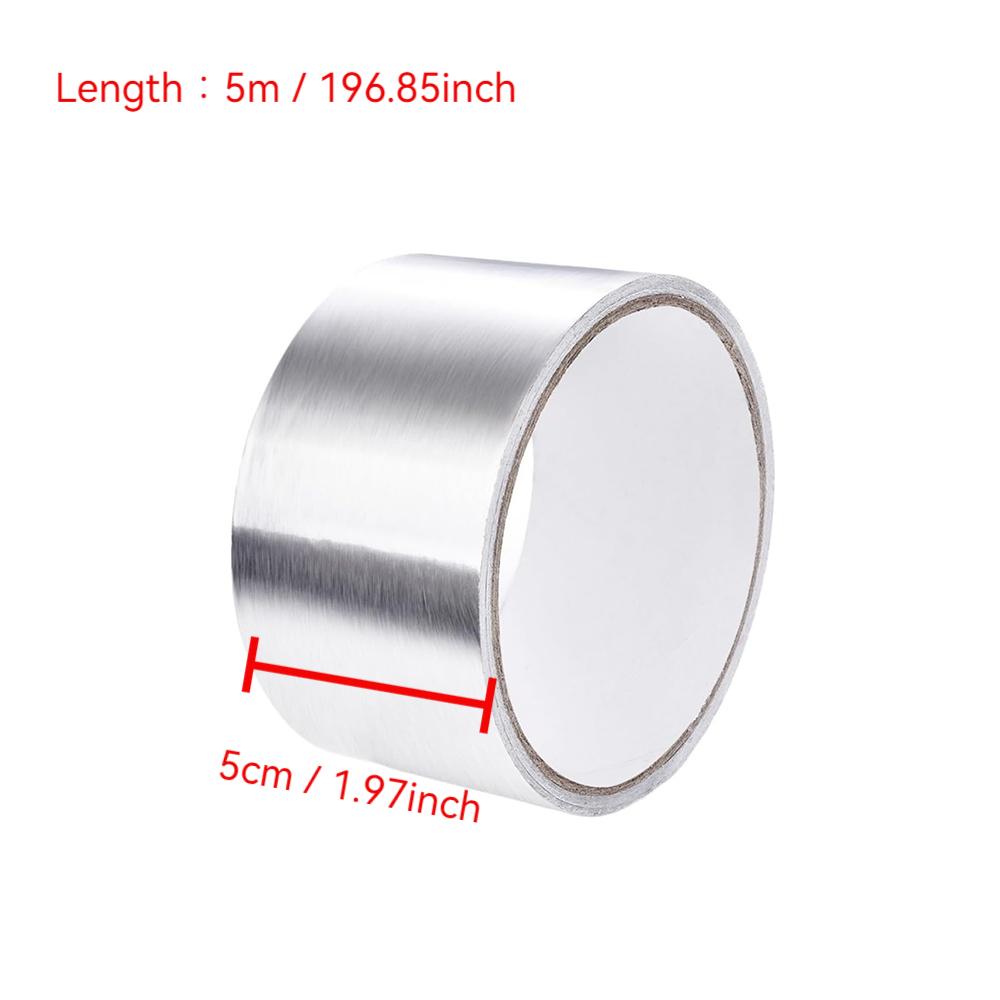 Aluminum Foil Tape 5-10m Waterproof Oil Proof Self Adhesive Kitchen Stove Sink Gap Seal Strip Heat Resistant for Countertop Edge