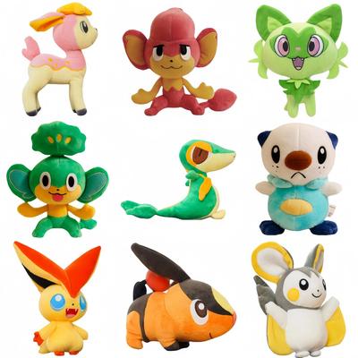 Pokemon Pikachu Plüsch Nivy Stoffpuppe Tepig Emolga Victini Deerling Oshawott Pansage Gengar Plüschtiere Hobbys Weihnachtsgeschenk
