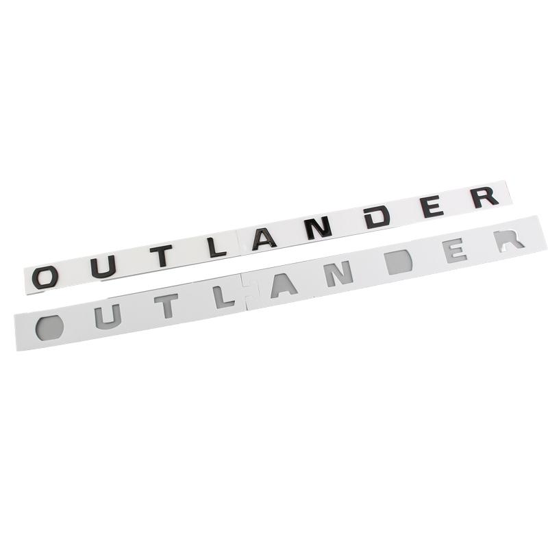 Car Head Hood ABS Alphabet Letters Logo Words Decals Sticker For Mitsubishi OUTLANDER Sport 2013-2019 Emblem Badge Accessories