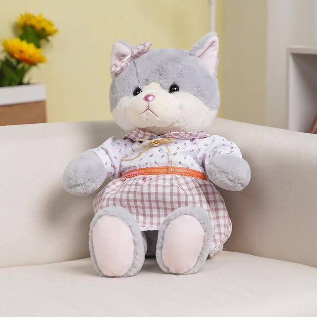 

1 шт. 32/52 см Kawaii пара кошек с тканью плюшевые игрушки чучела кошек подушки куклы милые игрушки для детей детские подарки на день рождения 32cm